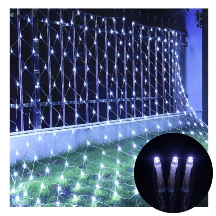 4x6m 672 LEDs Wasserdichte Fischernetz Lichter Vorhang Lichterketten Fee Hochzeit Party Urlaub Dekoration Lampen 220V, EU Stecker – Bild 3