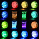 16 Farben 13 LEDs Unterwasserlicht Schwimmbad Tauchlicht Dimmbarer Saugnapf Unterwasserlampe – Bild 6