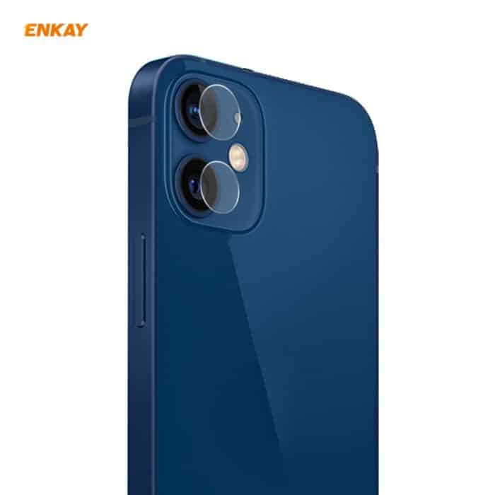 SYA001392601.jpg Für iPhone 12 / 12 Mini ENKAY Hat-Prince 0,2 mm 9H 2,15D runde Kante Rückkameraobjektiv gehärtetes Glas Film 2 Teile/Satz, 1 Set, 2 Set, 5 Set, 10 Set – Bild 1