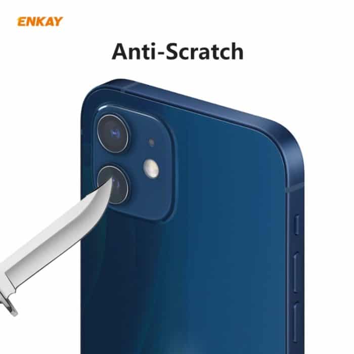 Für iPhone 12 / 12 Mini ENKAY Hat-Prince 0,2 mm 9H 2,15D runde Kante Rückkameraobjektiv gehärtetes Glas Film 2 Teile/Satz, 1 Set, 2 Set, 5 Set, 10 Set – Bild 3