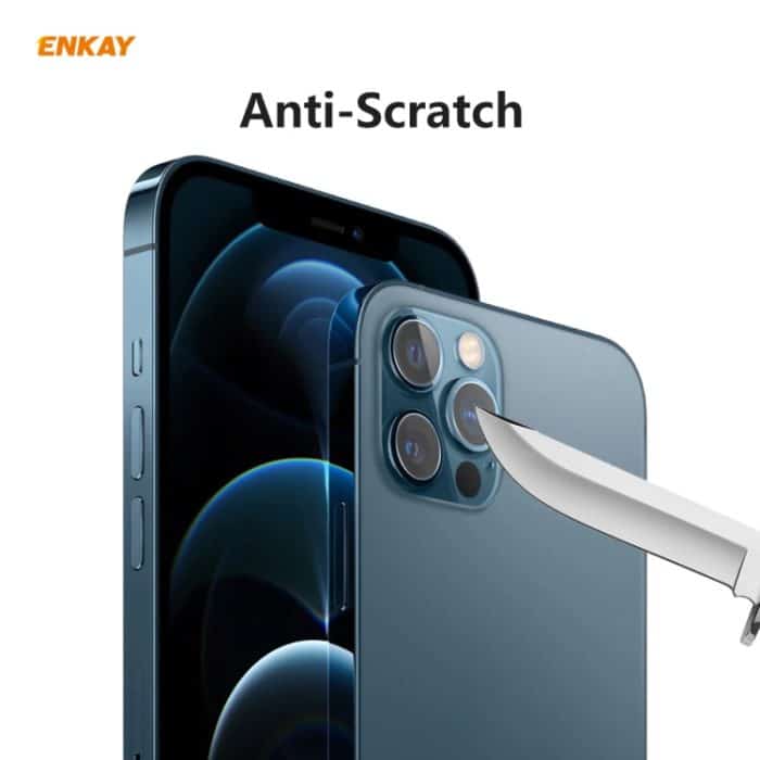 Für iPhone 12 Pro / 12 Pro Max ENKAY Hat-Prince 0,2 mm 9H 2,15D runde Kante Rückkameraobjektiv gehärtetes Glas Film 3 Teile/Satz, 1 Set, 2 Set, 5 Set, 10 Set – Bild 3