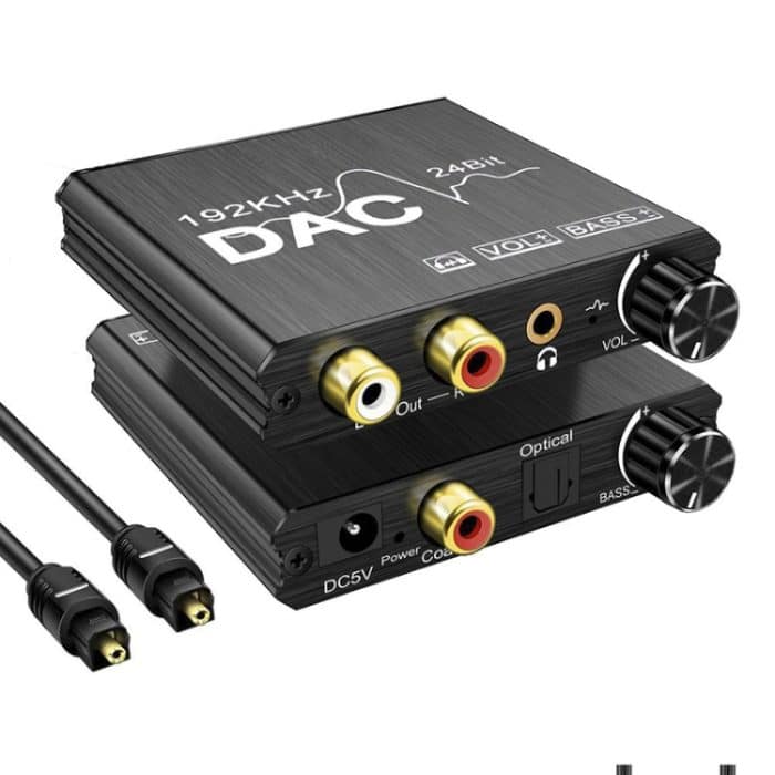 Digital-Analog-Audio-Wandler Stereo-Extraktor DAC-Verstärker Optisch SPDIF 192 kHz 24 Bit – Bild 5