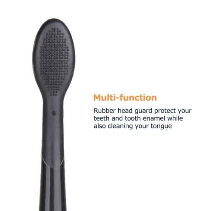 4 Stück Zahnbürstenköpfe und Kappen für Mornwell D01/D02 elektrische Zahnbürsten – Bild 2