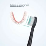 4 Stück Zahnbürstenköpfe und Kappen für Mornwell D01/D02 elektrische Zahnbürsten – Bild 3