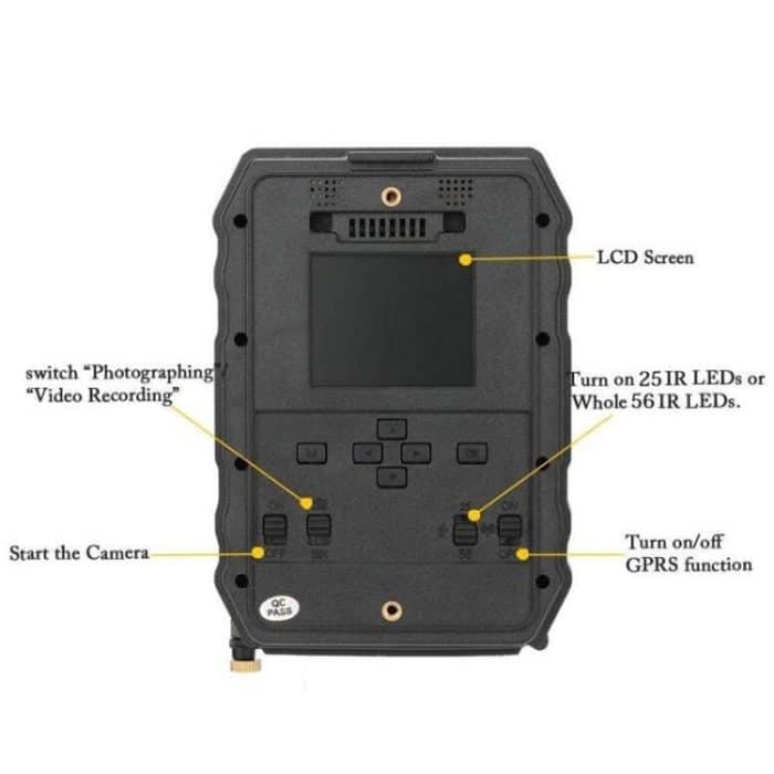 S880 Field Jagdüberwachungskamera, 2560x1920 Pixel, Niedrige Batterie, Nachtsicht, Weitwinkel, Auto IR-Cut-Remove – Bild 5