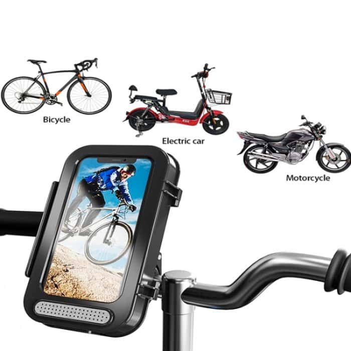 Fahrrad-Telefonhalter Wasserdichte Fahrrad-Motorrad-Lenker-Hülle für 4,7-6,8-Zoll-Handy-Halterung – Bild 3