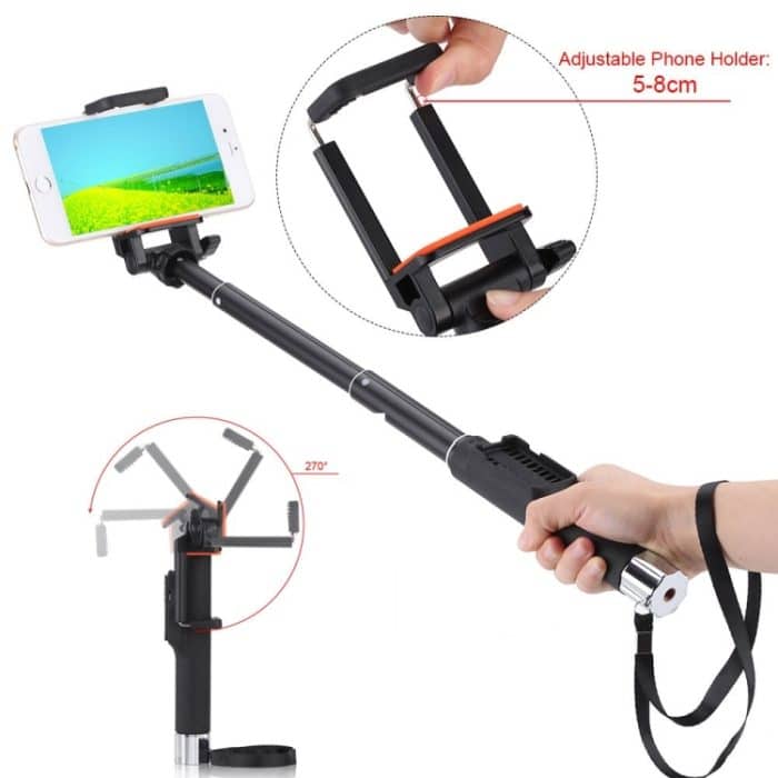 Yt-888 rotierender selfie stick mit bluetooth für smartphone – Bild 6