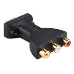 Vergoldeter HDMI-Stecker auf 3 Cinch-Video-Audioadapter AV-Komponentenkonverter für DVD-Projektor