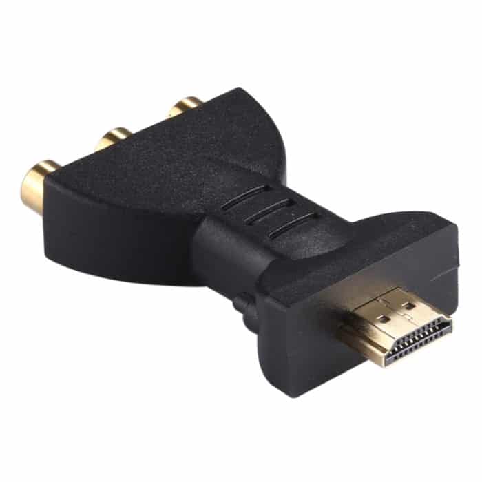 Vergoldeter HDMI-Stecker auf 3 Cinch-Video-Audioadapter AV-Komponentenkonverter für DVD-Projektor – Bild 2