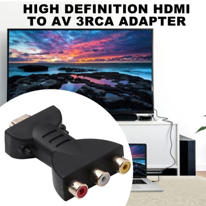 Vergoldeter HDMI-Stecker auf 3 Cinch-Video-Audioadapter AV-Komponentenkonverter für DVD-Projektor – Bild 7