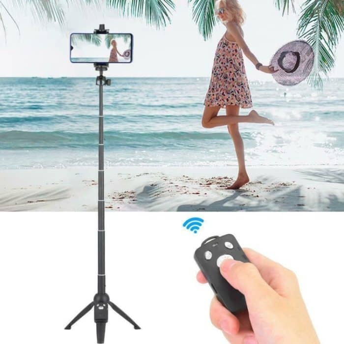 Yunneng yt-9928 3 in 1 Handheld-Stativ, Monopod-Selfie-Stick, Bluetooth-Fernverschluss für alle Smartphones – Bild 7
