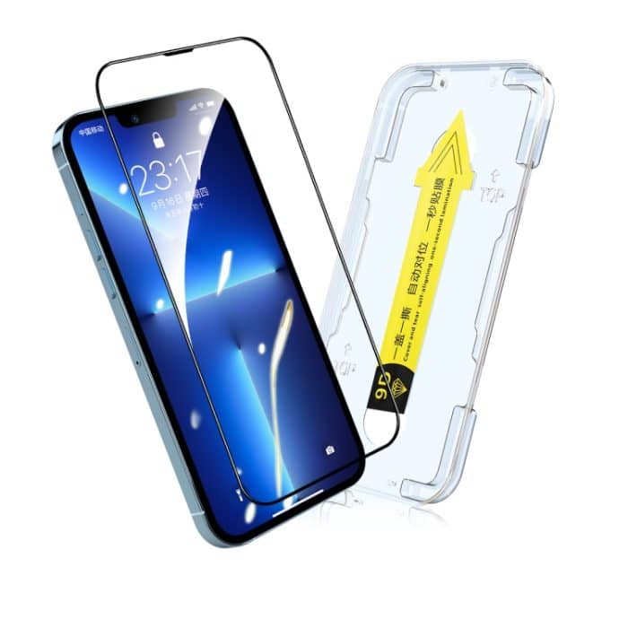 ENKAY Quick Stick Panzerglasfolie für iPhone 12 mini, For iPhone 13 mini, For iPhone 13 / 13 Pro, For iPhone 13 Pro Max – Bild 9