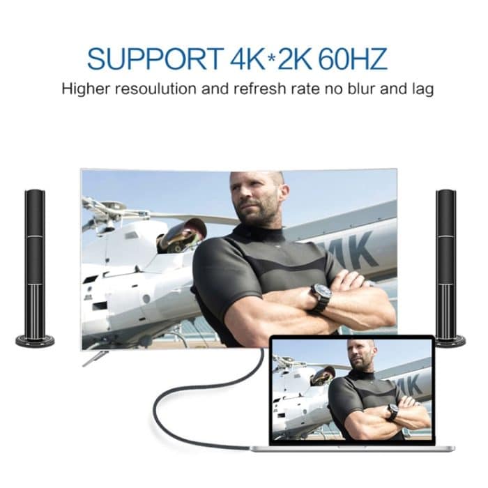 4K 60Hz USB-C / Typ-C zum DisplayPort-Kabel, Kabellänge: 1,8m – Bild 5