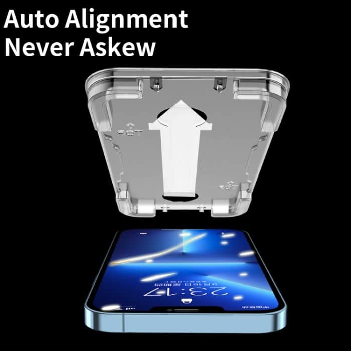 ENKAY Quick Stick Augenschutzfolie aus gehärtetem Glas, For iPhone 13 mini, For iPhone 13 / 13 Pro, For iPhone 13 Pro Max – Bild 3