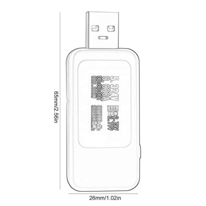KWS-MX18 10 in 1 USB DC Tester Strom 4-30V Spannungsmesser Timing Amperemeter Digitales Messgerät – Bild 4