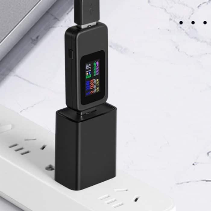 KWS-MX18 10 in 1 USB DC Tester Strom 4-30V Spannungsmesser Timing Amperemeter Digitales Messgerät – Bild 5