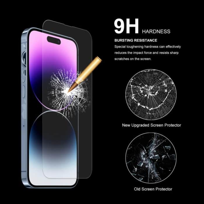ENKAY 0,26 mm 9H 2,5D gehärtete Glasfolie für iPhone 14 Pro, For iPhone 14 Pro (1 PC), For iPhone 14 Pro (2 PCS), For iPhone 14 Pro (5 PCS), For iPhone 14 Pro (10 PCS) – Bild 4