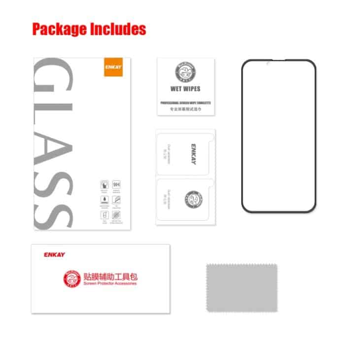 ENKAY Vollkleber-Schutzfolie aus gehärtetem Glas für iPhone 14 Max, For iPhone 14 Plus(1 PC), For iPhone 14 Plus(2 PCS), For iPhone 14 Plus(5 PCS) – Bild 7