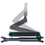 A081 + X159 Auto-Rücksitz-Kopfstützen-Tablet-Halterung, langer Arm, zusammenklappbare Halterung – Bild 3