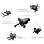 A190 + X158 Autotelefonhalter Air Vent Mini Hook Mount Handyhalter – Bild 3