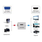 JSM Mini Size HD 1080P VGA zu HDMI Scaler Box Audio Video Digital Converter Adapter – Bild 4