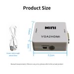 JSM Mini Size HD 1080P VGA zu HDMI Scaler Box Audio Video Digital Converter Adapter – Bild 5