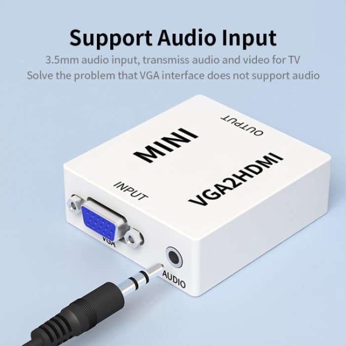 JSM Mini Size HD 1080P VGA zu HDMI Scaler Box Audio Video Digital Converter Adapter – Bild 6