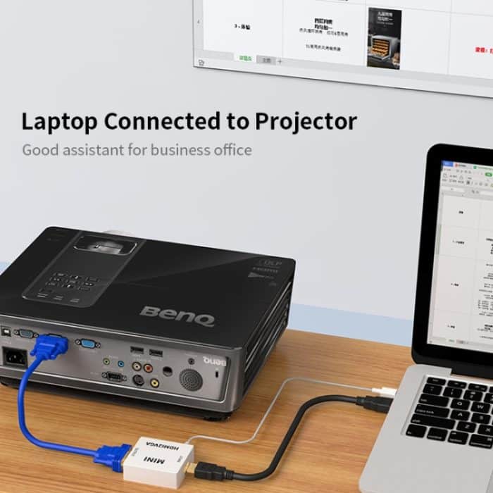 JSM Mini Size HD 1080P HDMI zu VGA Audio Video Digital Converter Adapter – Bild 4