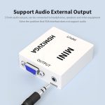JSM Mini Size HD 1080P HDMI zu VGA Audio Video Digital Converter Adapter – Bild 5