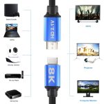HD08 8K Ultra Clear HDMI 2.1 TV Computerprojektion Set-Top-Box HDMI-Kabel 5M – Bild 4