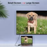 JUNSUNMAY 1080P HDMI zu HDMI + VGA Konverter Bildschirmsplitter Adapter – Bild 5