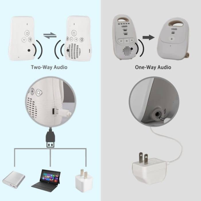 DBM-8 Wireless Audio Zwei-Wege-Talkback-Babyphone, Intercom-Tonalarm für Kleinkinder, DBM-8(US Plug), DBM-8(EU Plug), DBM-8(UK Plug), DBM-8(AU Plug) – Bild 4