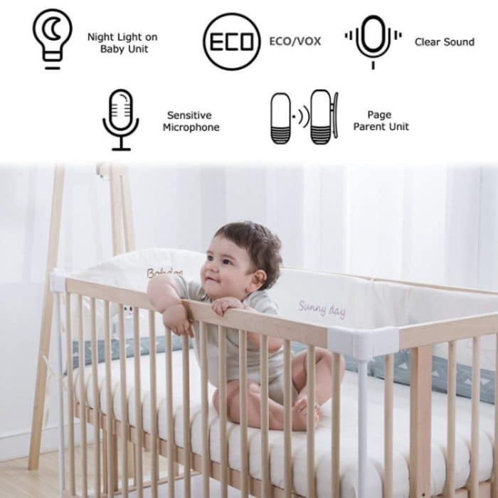 DBM-8 Wireless Audio Zwei-Wege-Talkback-Babyphone, Intercom-Tonalarm für Kleinkinder, DBM-8(US Plug), DBM-8(EU Plug), DBM-8(UK Plug), DBM-8(AU Plug) – Bild 5