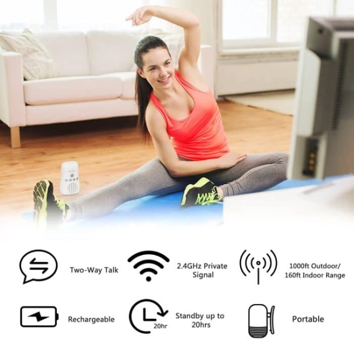 DBM-8 Wireless Audio Zwei-Wege-Talkback-Babyphone, Intercom-Tonalarm für Kleinkinder, DBM-8(US Plug), DBM-8(EU Plug), DBM-8(UK Plug), DBM-8(AU Plug) – Bild 6