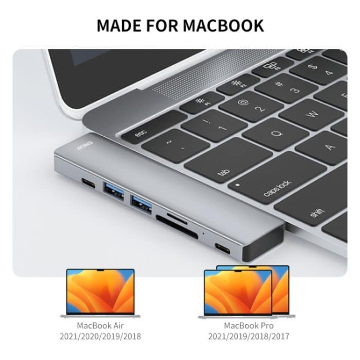 ENKAY Hat-Prince 7 in 2 Type-C zu 4K HDMI Docking Station Adapter Hub SD/TF Kartenleser – Bild 7