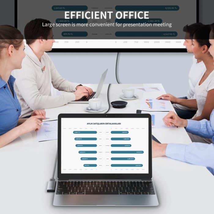 ENKAY Hat-Prince 5 in 2 Hub Type-C zu 4K HDMI / USB 3.0 Docking Station Adapter – Bild 3