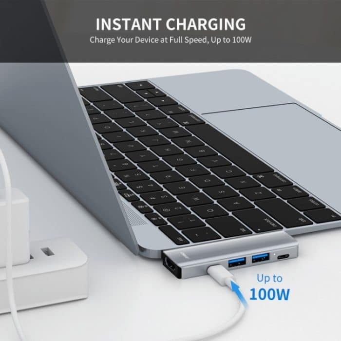 ENKAY Hat-Prince 5 in 2 Hub Type-C zu 4K HDMI / USB 3.0 Docking Station Adapter – Bild 5