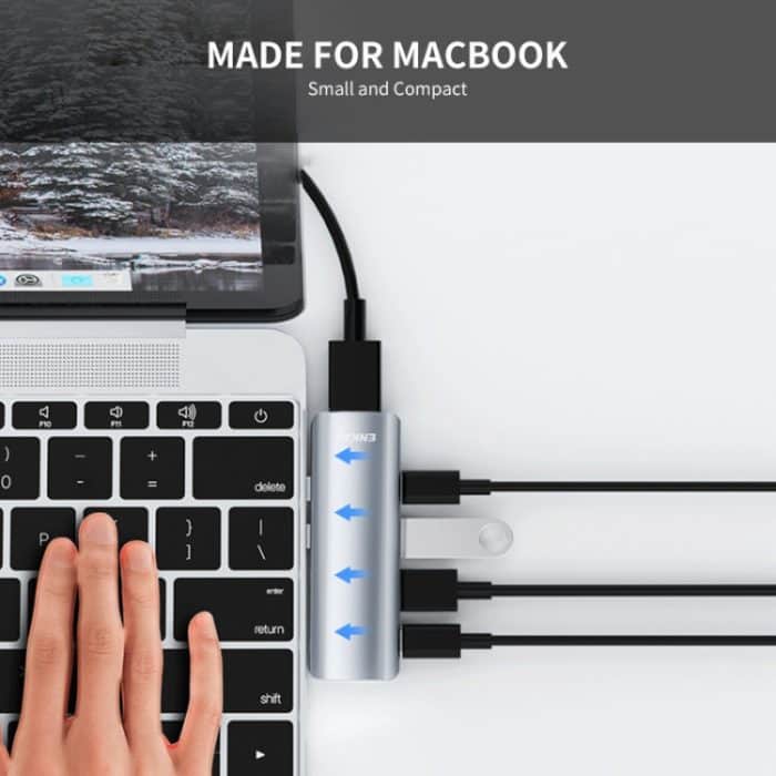 ENKAY Hat-Prince 5 in 2 Hub Type-C zu 4K HDMI / USB 3.0 Docking Station Adapter – Bild 6