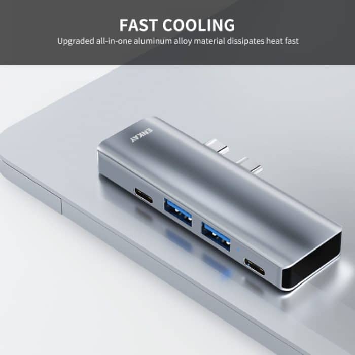 ENKAY Hat-Prince 5 in 2 Hub Type-C zu 4K HDMI / USB 3.0 Docking Station Adapter – Bild 7