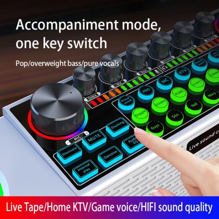 SY6 Home Live Broadcast Soundkarte Multifunktionale drahtlose Bluetooth-Lautsprecher Tragbare All-in-One-Maschinenausrüstung – Bild 3