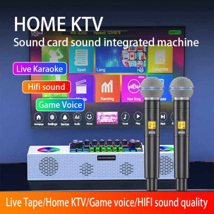 SY6 Home Live Broadcast Soundkarte Multifunktionale drahtlose Bluetooth-Lautsprecher Tragbare All-in-One-Maschinenausrüstung – Bild 5