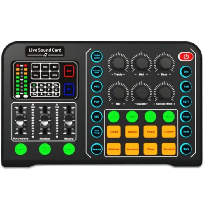 SYA0021521.jpg M6 Live Soundkarte Multifunktionaler kabelloser Voice Changer Broadcast Mixer – Bild 1
