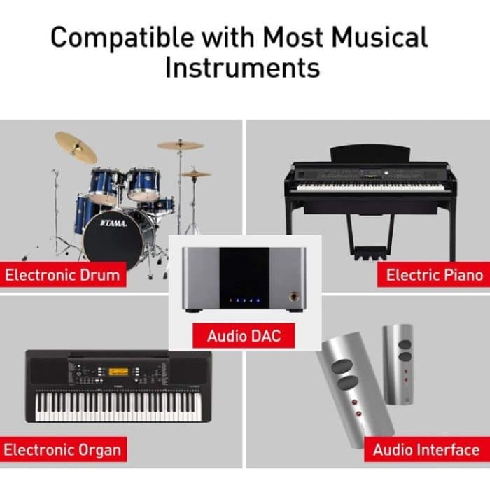 3,3 Fuß langes USB-C-/Typ-C-zu-USB-B-MIDI-Adapterkabel für Samsung-/Huawei-Laptops/MIDI-Tastaturen/Audio-Interface-Aufnahmen – Bild 6