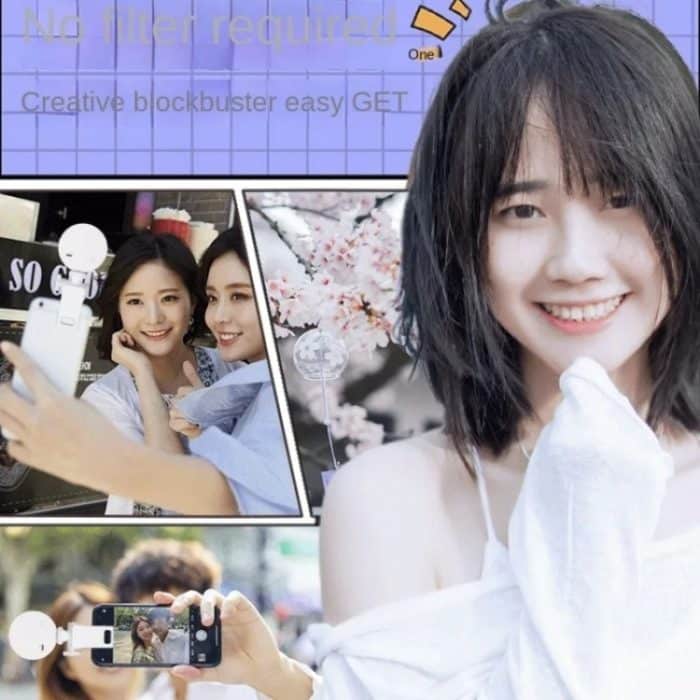 K-36 LED-Mini-Blitzlicht-Telefonobjektiv-Clip Selfie-Fülllampe – Bild 2