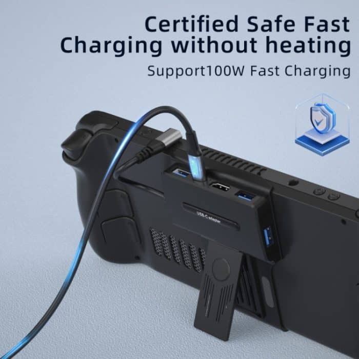 V266 Für Steam Deck 5 in 1 Halterung Dockingstation Ladestation Unterstützung 4K/60Hz USB3.0 – Bild 4