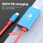 ENKAY ENK-CB136 6,6 Fuß.Typ-C-zu-HDMI-Konvertierungskabel für Switch 4K HD-Projektionsfernseher – Bild 5