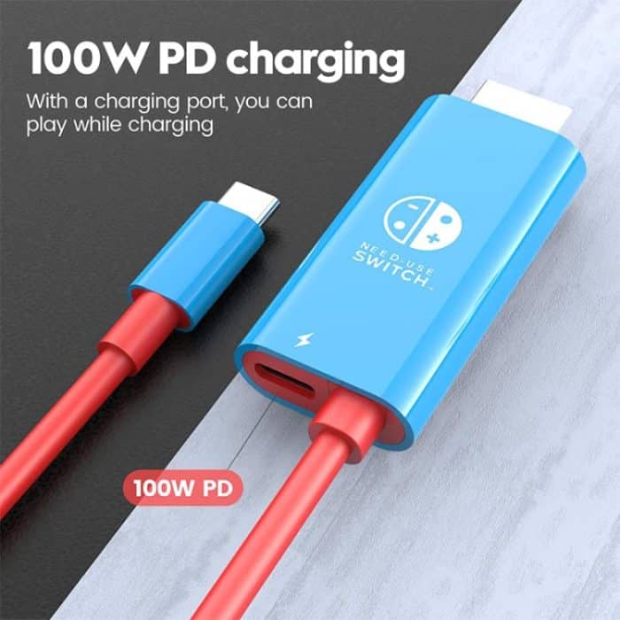 ENKAY ENK-CB136 6,6 Fuß.Typ-C-zu-HDMI-Konvertierungskabel für Switch 4K HD-Projektionsfernseher – Bild 5