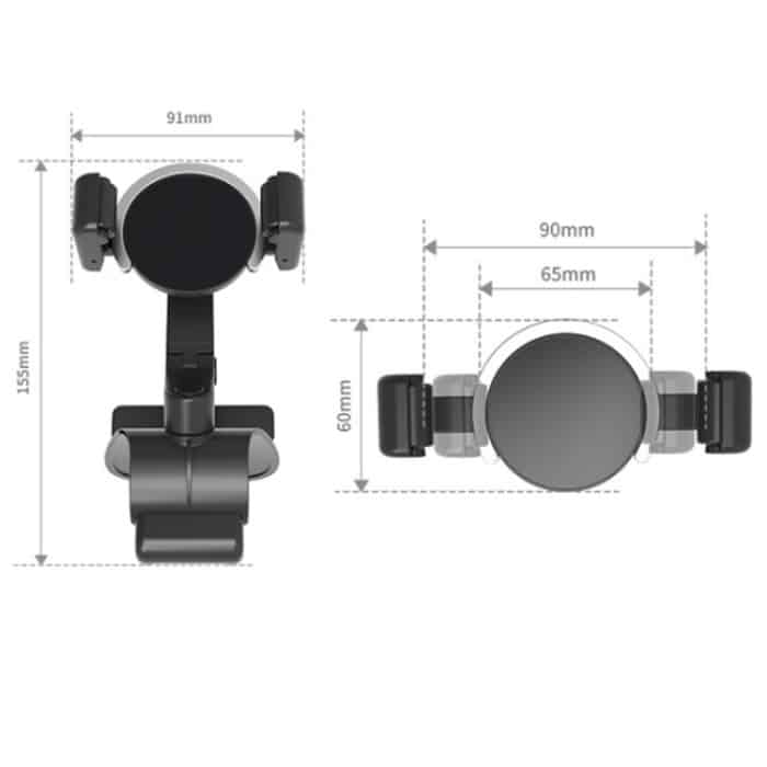 088 Mit Parkplatz-Telefonschild, 360-Grad-Drehung, Auto-Armaturenbrett-Halterung, Handy-Halterung – Bild 2