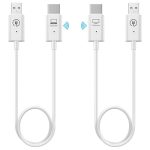 Kabelloses HDMI-Sender- und Empfänger-Set, HDMI-Wireless-Extender-Adapter, 1080P 60fps Video-Audio-Projektion für PC, Laptop, Kamera auf HDTV/Projektor