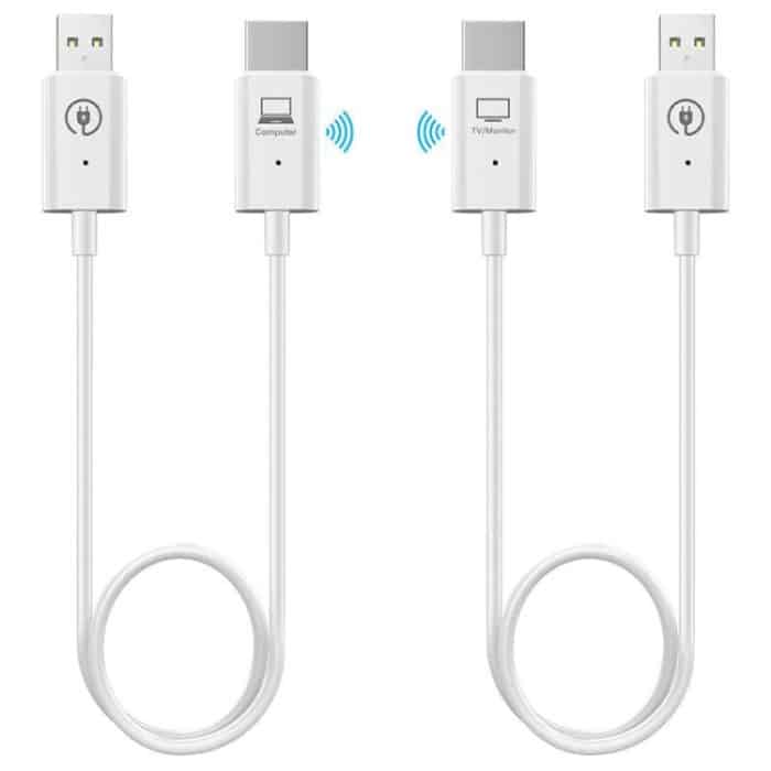 SYA0022220.jpg Kabelloses HDMI-Sender- und Empfänger-Set, HDMI-Wireless-Extender-Adapter, 1080P 60fps Video-Audio-Projektion für PC, Laptop, Kamera auf HDTV/Projektor – Bild 1